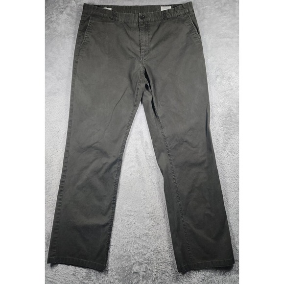 7 Diamonds Other - 7 Diamonds Infinity Pants Mens 36x32 Green Canvas Straight Leg Chino Golf Casual
